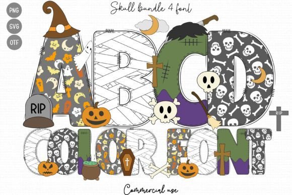 Skull Bundle Font - Featured Image