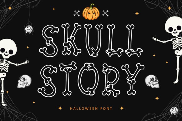 Skull Story Font - Featured Image