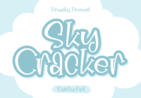 Sky Cracker Font - Featured Image