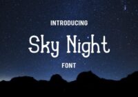 Sky Night Font - Featured Image