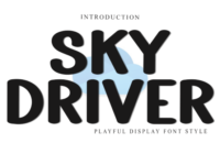 Skydriver Font - Featured Image