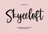 Skyeeloft Font - Featured Image