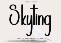 Skyting Font - Featured Image