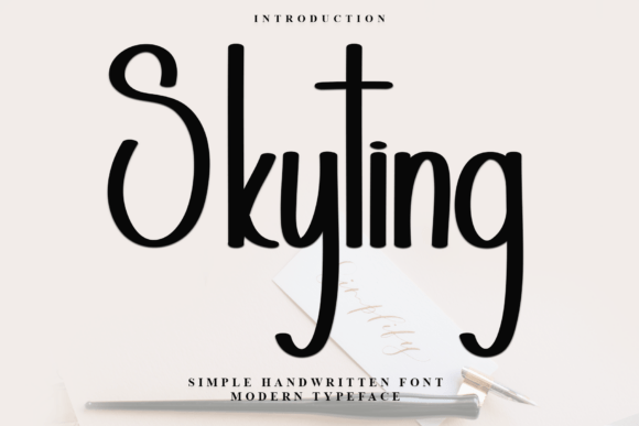 Skyting Font - Featured Image