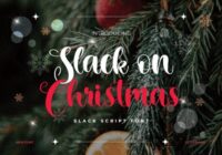 Slack on Christmas Font - Featured Image