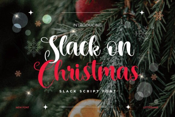Slack on Christmas Font - Featured Image
