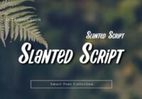 Slanted Script Font - Featured Image