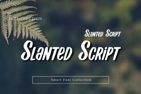 Slanted Script Font - Featured Image