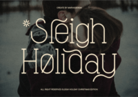 Sleigh Holiday Font - Featured Image