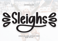 Sleighs Font - Featured Image