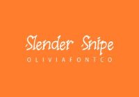 Slender Snipe Font - Featured Image