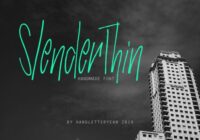 Slender Thin Font - Featured Image