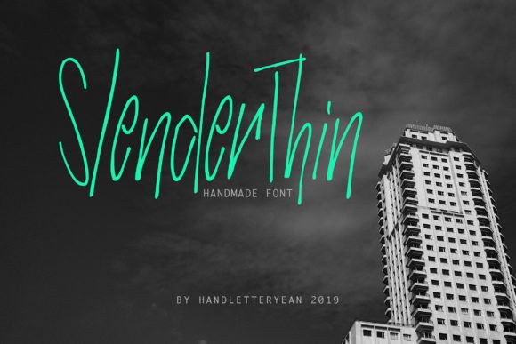 Slender Thin Font - Featured Image