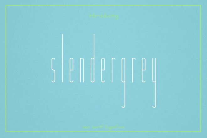 Slendergrey Font - Featured Image
