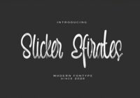 Slicker Efirates Font - Featured Image
