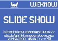 Slide Show Font - Featured Image