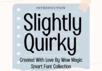 Slightly Quirky Font - Featured Image