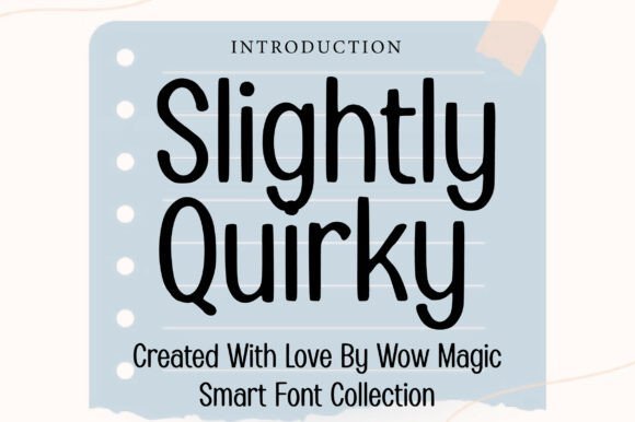 Slightly Quirky Font - Featured Image