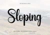 Sloping Font - Featured Image
