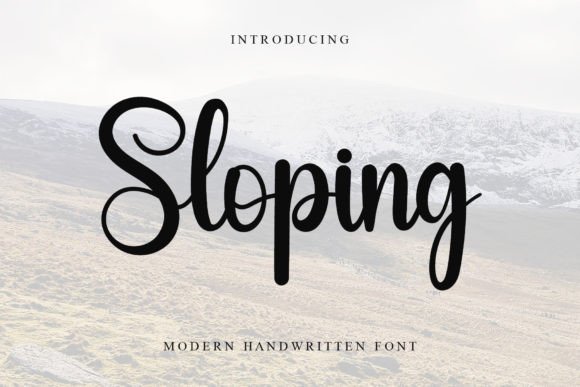 Sloping Font - Featured Image