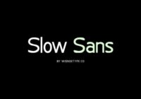 Slow Sans Font - Featured Image
