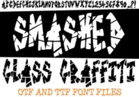 Smashed Glass Graffiti Font - Featured Image