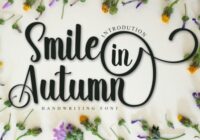 Smile in Autumn Font - Featured Image