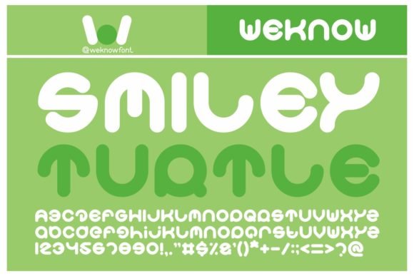 Smiley Turtle Font - Featured Image