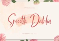 Smooth Dahlia Font - Featured Image