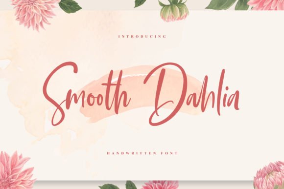 Smooth Dahlia Font - Featured Image