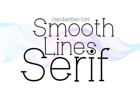 Smooth Lines Serif Font - Featured Image