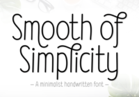 Smooth of Simplicity Font - Featured Image