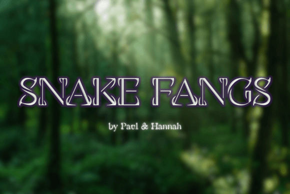 Snake Fangs Font - Featured Image
