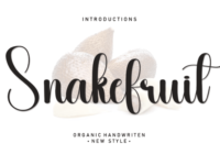 Snakefruit Font - Featured Image