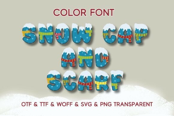 Snow Cap and Scarf Font - Featured Image