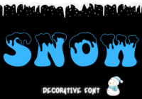 Snow Drip Font - Featured Image
