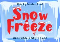 Snow Freeze Font - Featured Image