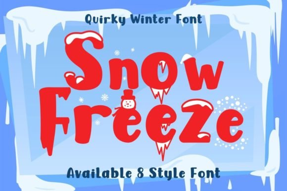 Snow Freeze Font - Featured Image