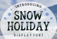 Snow Holiday Font - Featured Image