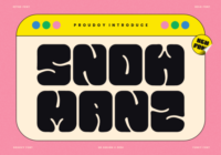 Snow Manz Font - Featured Image