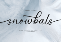 Snowbals Font - Featured Image