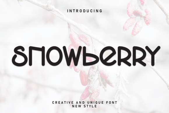 Snowberry Font - Featured Image